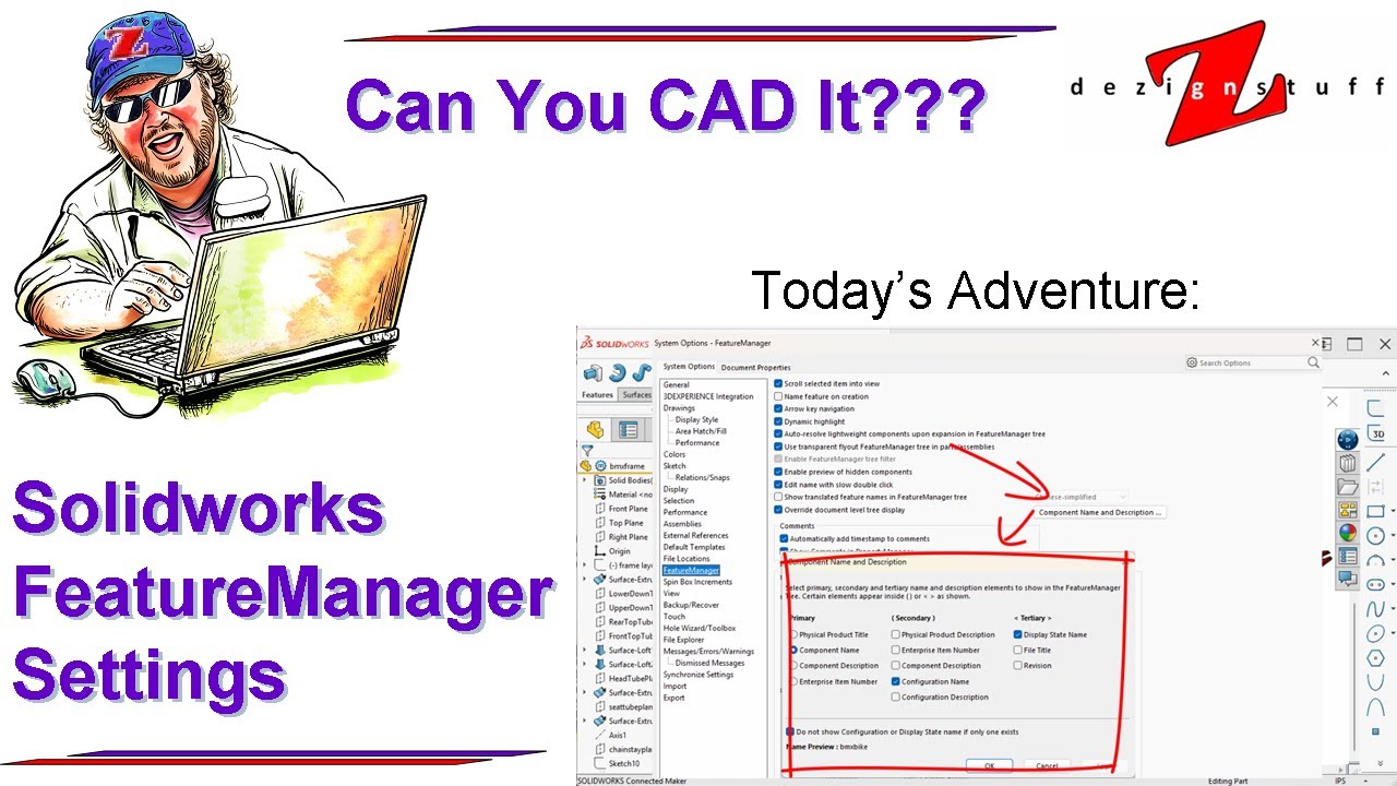 Solidworks FeatureManager Part 1