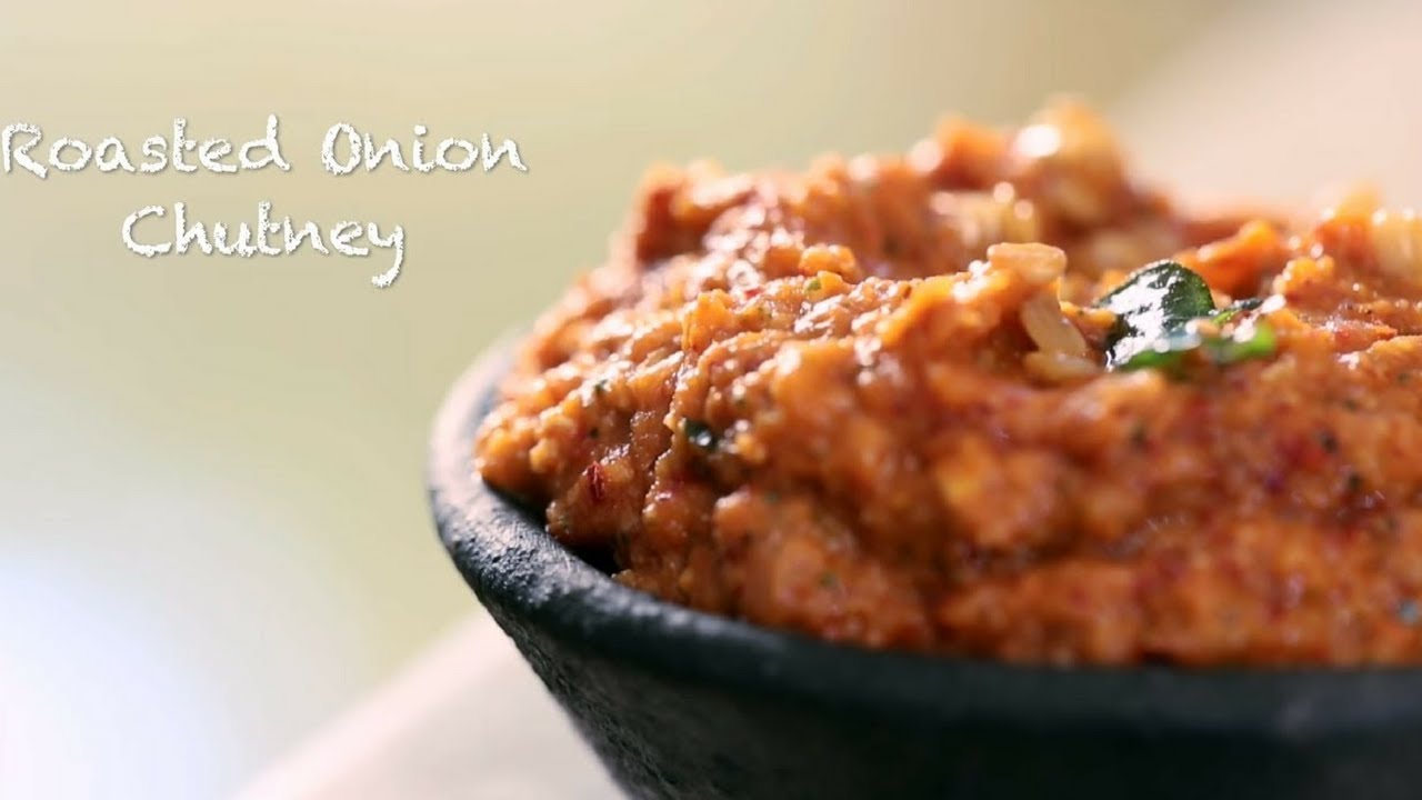 How To Make Roasted Onion Chutney || Healthy Dressing || Saffron Trail Kitchen