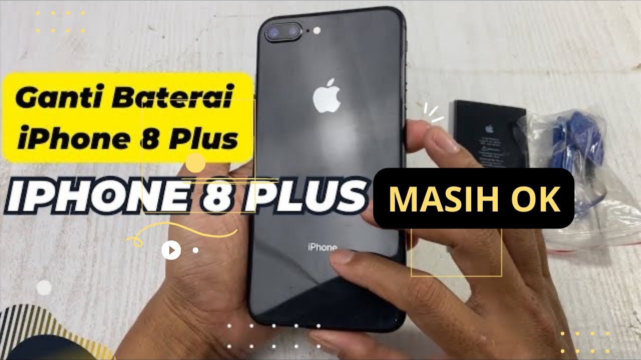 IPHONE 8 PLUS MASIH ENAK DI PAKAI  // Cara Ganti Baterai iphone 8 plus