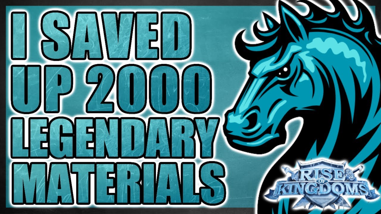 I used 1,200 Legendary Materials to Craft 16 Legendary Pieces in Rise of Kingdoms