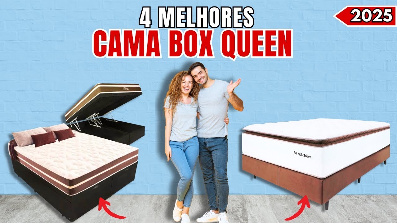 4 Melhores Cama Box Queen 2025 | Qual a Melhor Cama Box Queen em 2025? | Cama Box Bau Queen