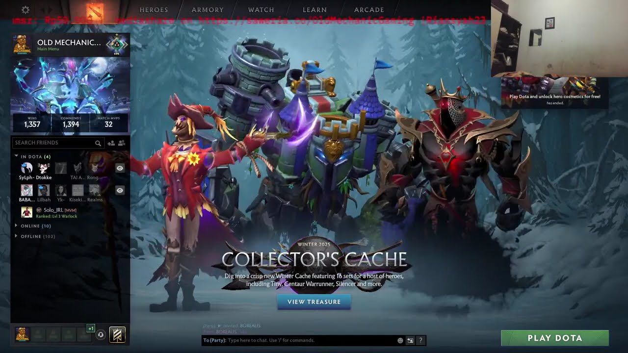 FULL SCREEN DOTA MPE SAHUR (TRIPLE STREAM TEST)