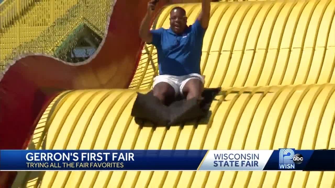 WISN 12 News' Gerron Jordan enjoys his first day at the fair