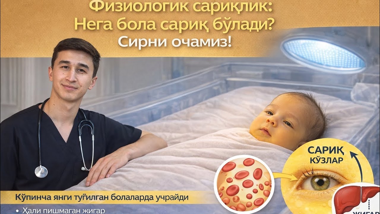 Nega Chaqaloq Sariq Bo‘ladi? Fiziologik Sariqlik Haqiqati!🤯