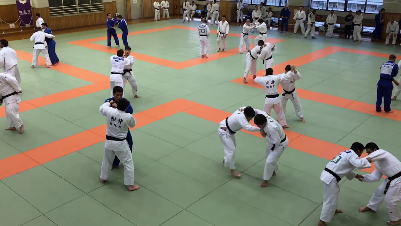 Tokyo grand slam Judo camp randori 6