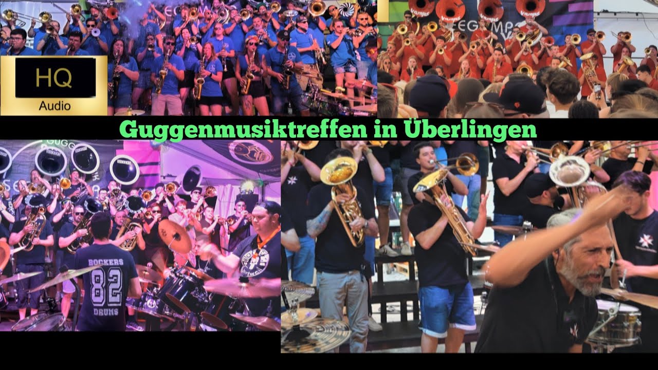 Guggenmusiktreffen in Überlingen, 1 Stunde Guggenmusik