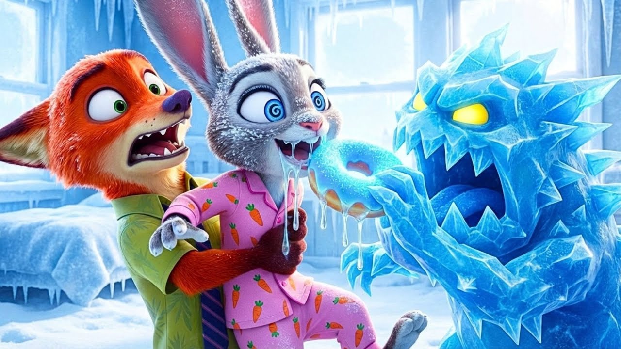 OH NO! Judy Ate The CURSED DONUT! | Nick Builds a GIANT ROBOT to Save Frozen Judy! | Zootopia 2