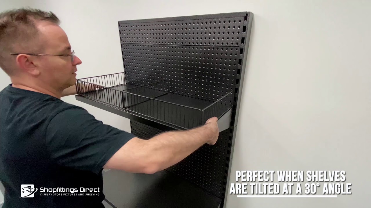450mm Volcano Pegboard Gondola Shelving System Pure Hammertone