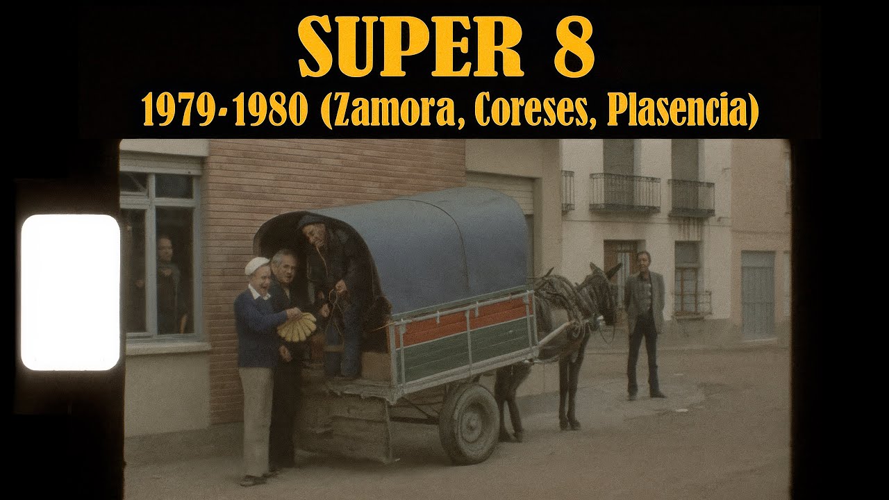 Super 8 Home Movies . Spain (Zamora, Coreses, Plasencia) 1979-1980. AI Enhancer. Focus Fix. 60fps.