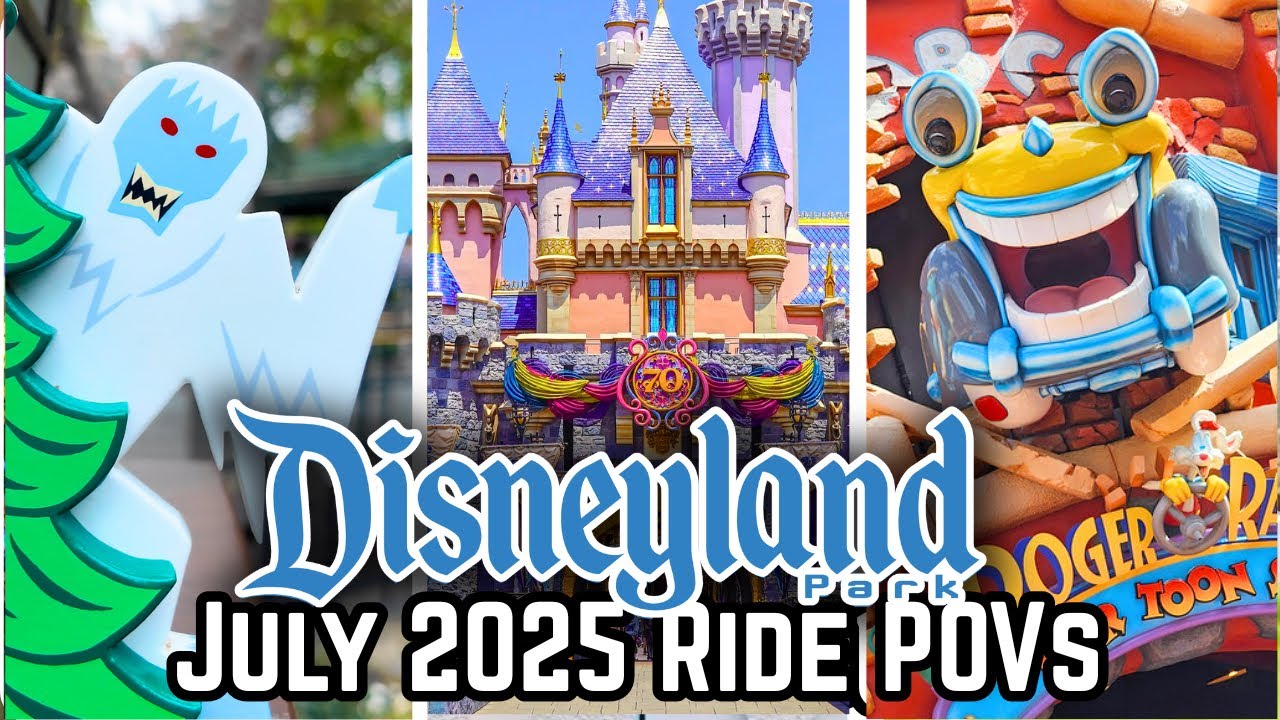 Disneyland Rides - July 2025 POVs | 4K 60FPS