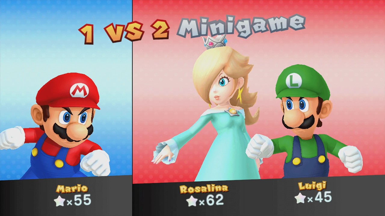 Mario Party 10 - Rosalina vs Luigi vs Mario - Whimsical Waters