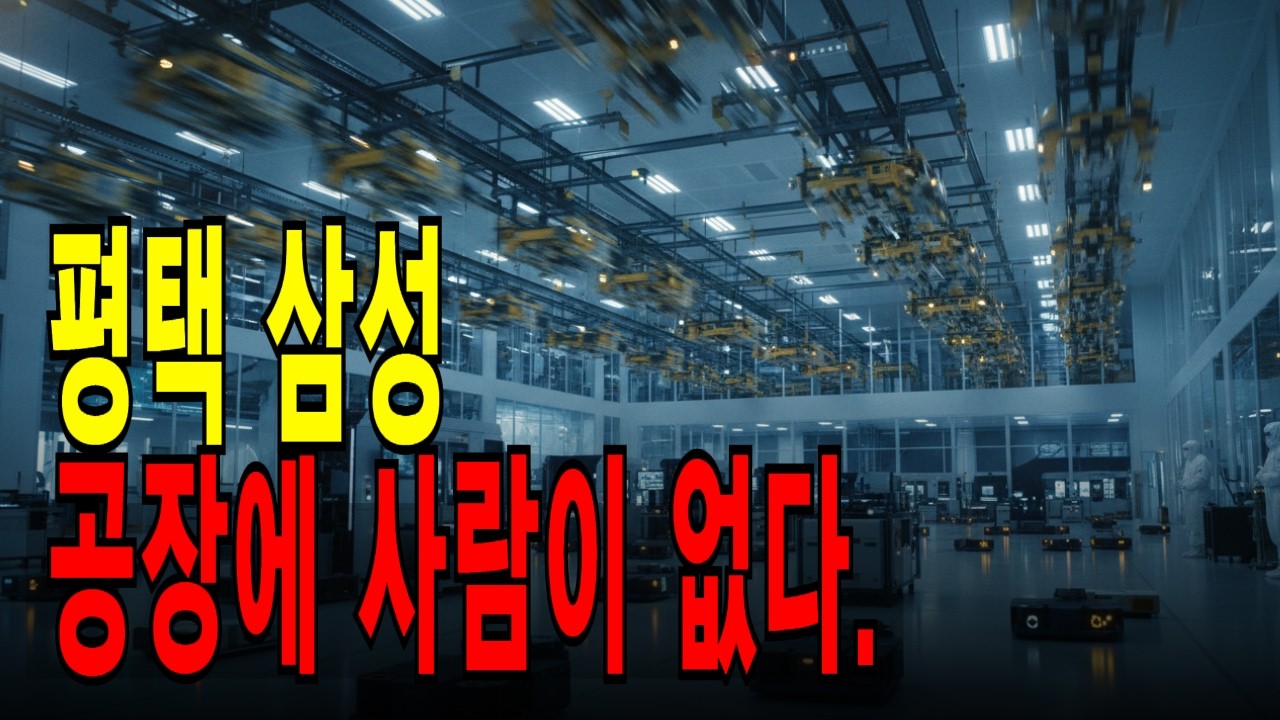 삼성 반도체 공장엔 사람이 없습니다  대신 이것들이 24시간 일합니다