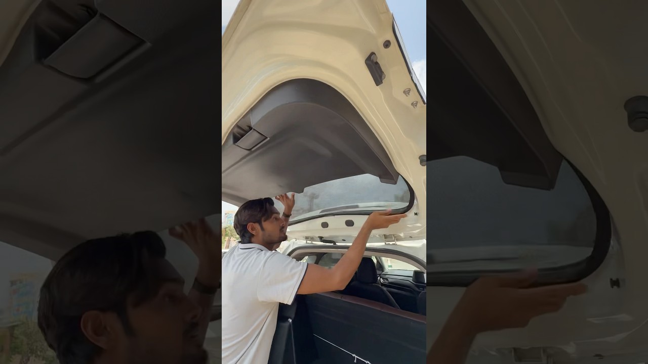 Brezza car fix sunshade install #shorts #reels #carlover #caraccessories