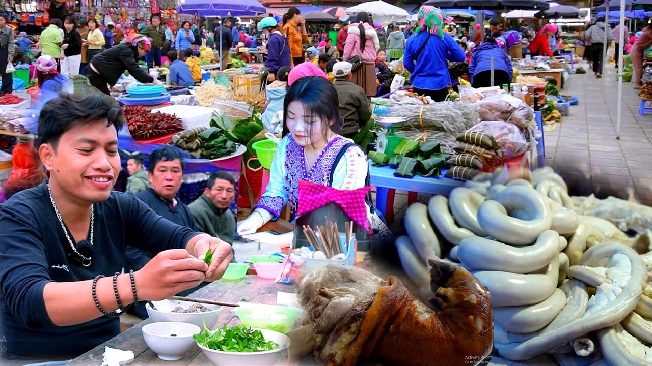 SỐC! CỦA QUÝ - VẬT LẠ  - MÓN NGON TRUYỀN THỐNG TẠI CHỢ PHIÊN BẮC HÀ | VIETNAM MOUNTAIN MARKET 