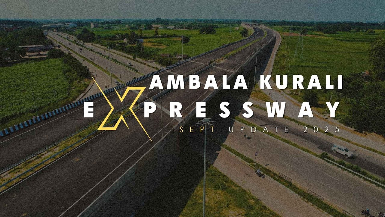 Ambala Kurali Expressway Aerial View | New 6 Lane Highway from Mohali to Ambala | The Teavee