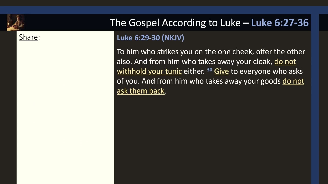 Luke 6:27-36 Love and the Golden Rule