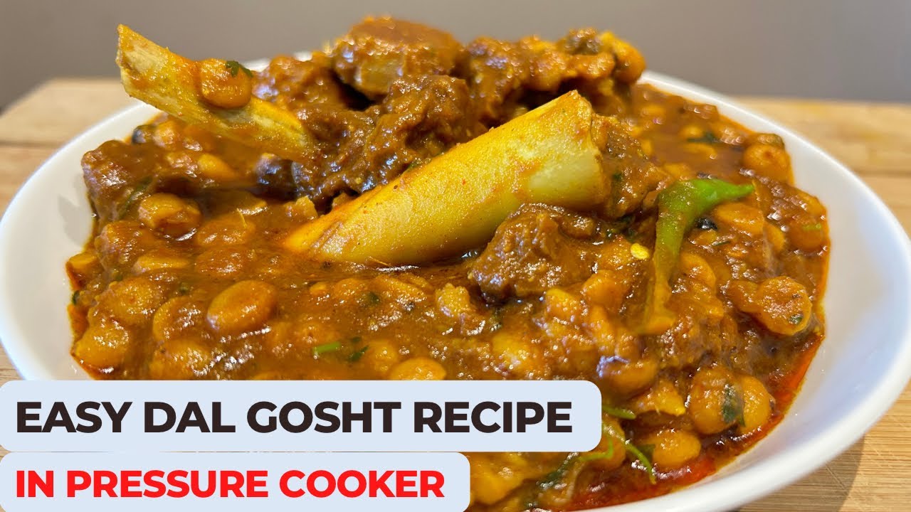 Daal Gosht | Punjabi Dal Meat in Pressure Cooker | Easy Mutton Recipe | Mutton and Lentils Recipe