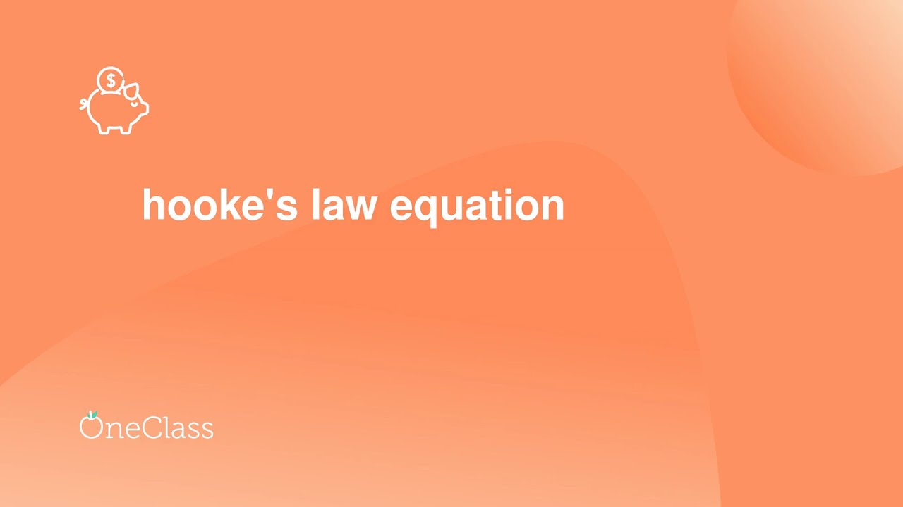 hooke's law equation