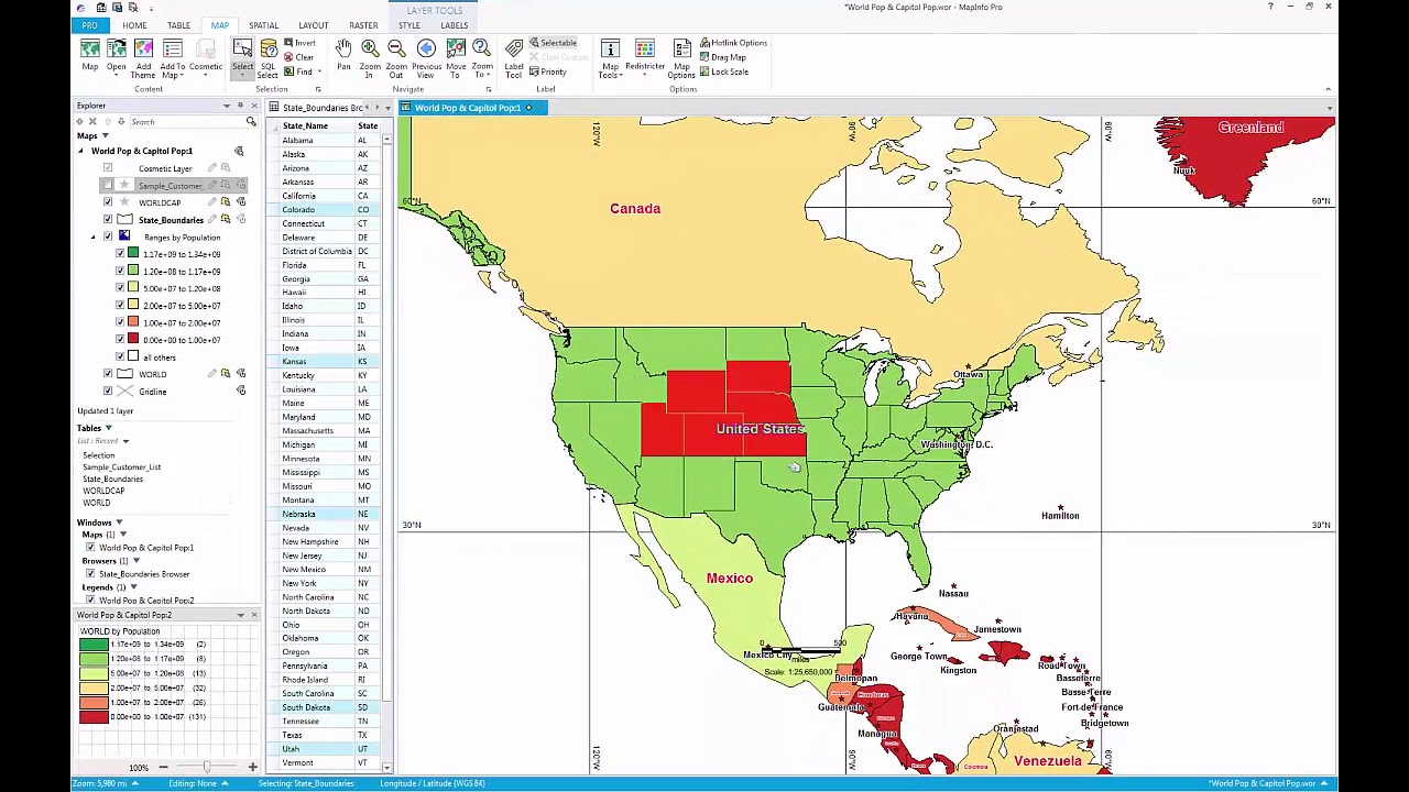 CRITCHLOW - MapInfo Pro Running a Query