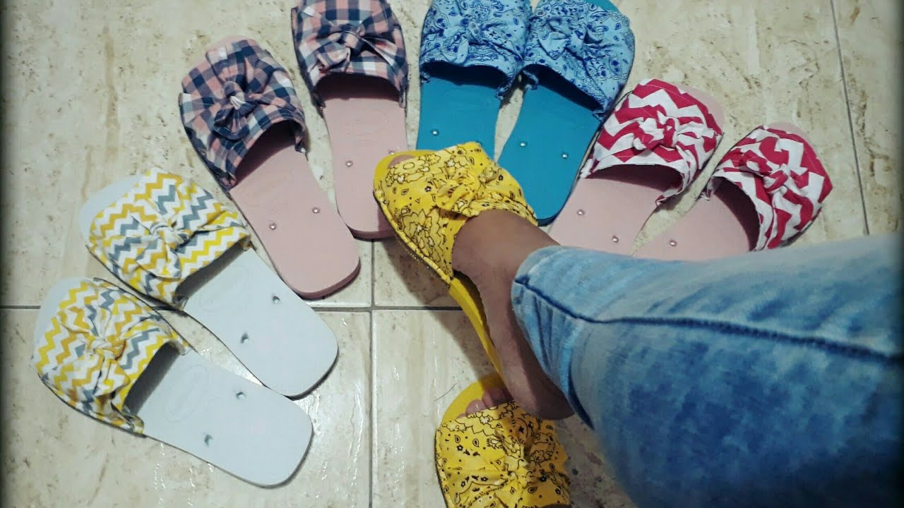 Havaianas com TECIDO/Modelo Melissa/ Participação especial da Mamis♡