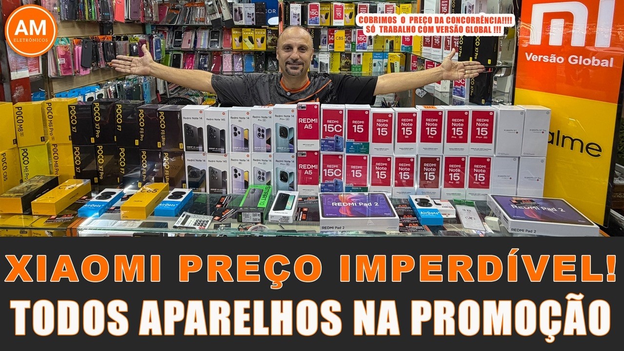 XIAOMI PREÇO IMPERDÍVEL! TODOS APARELHOS NA PROMOÇÃO - AM ELETRÔNICOS