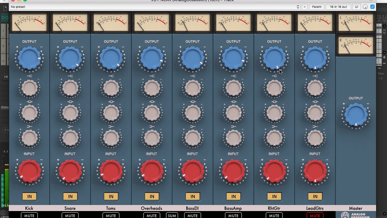 NCAR - Virtual Mixer/Summing Amp