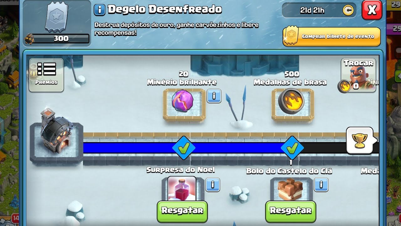 CLASH OF CLANS #1200 COMEÇOU O EVENTO DEGELO DESENFREADO DO FIM DE ANO 2025!!