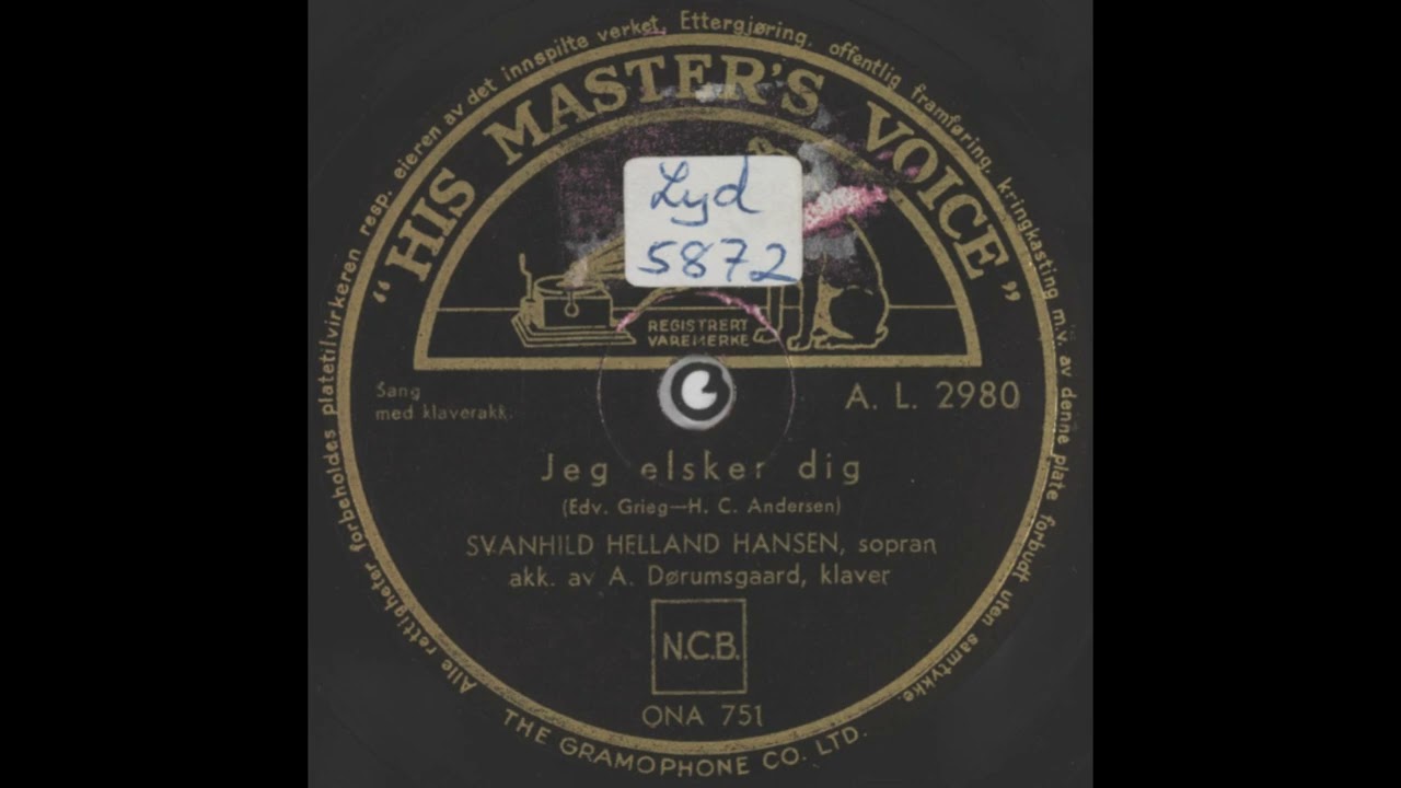 Jeg elsker dig - Svanhild Helland Hansen (1949)