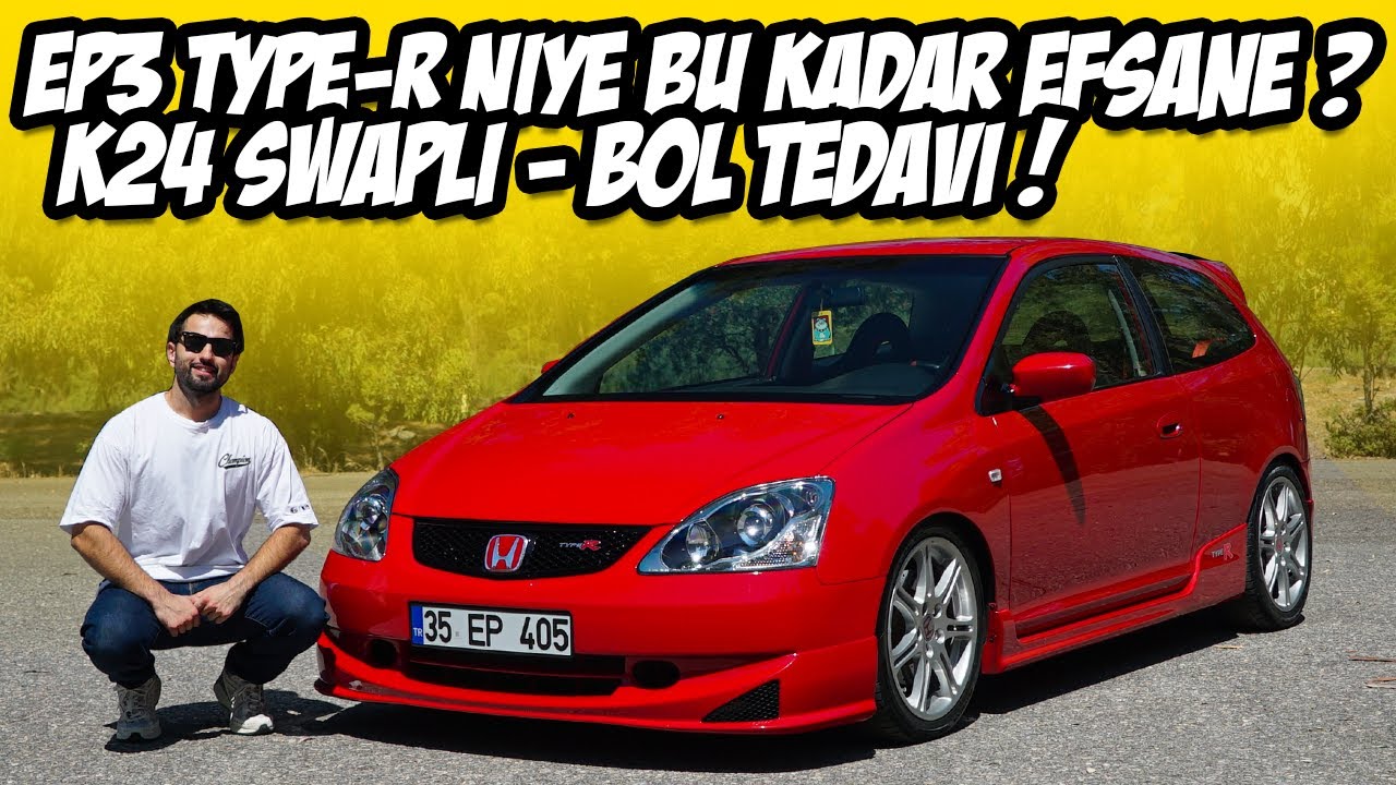 Modifiyeli HONDA CIVIC EP3 ​​​​TYPE-R / K24 SWAP / Önden Çekişin Zirvesi ? Gazladık !