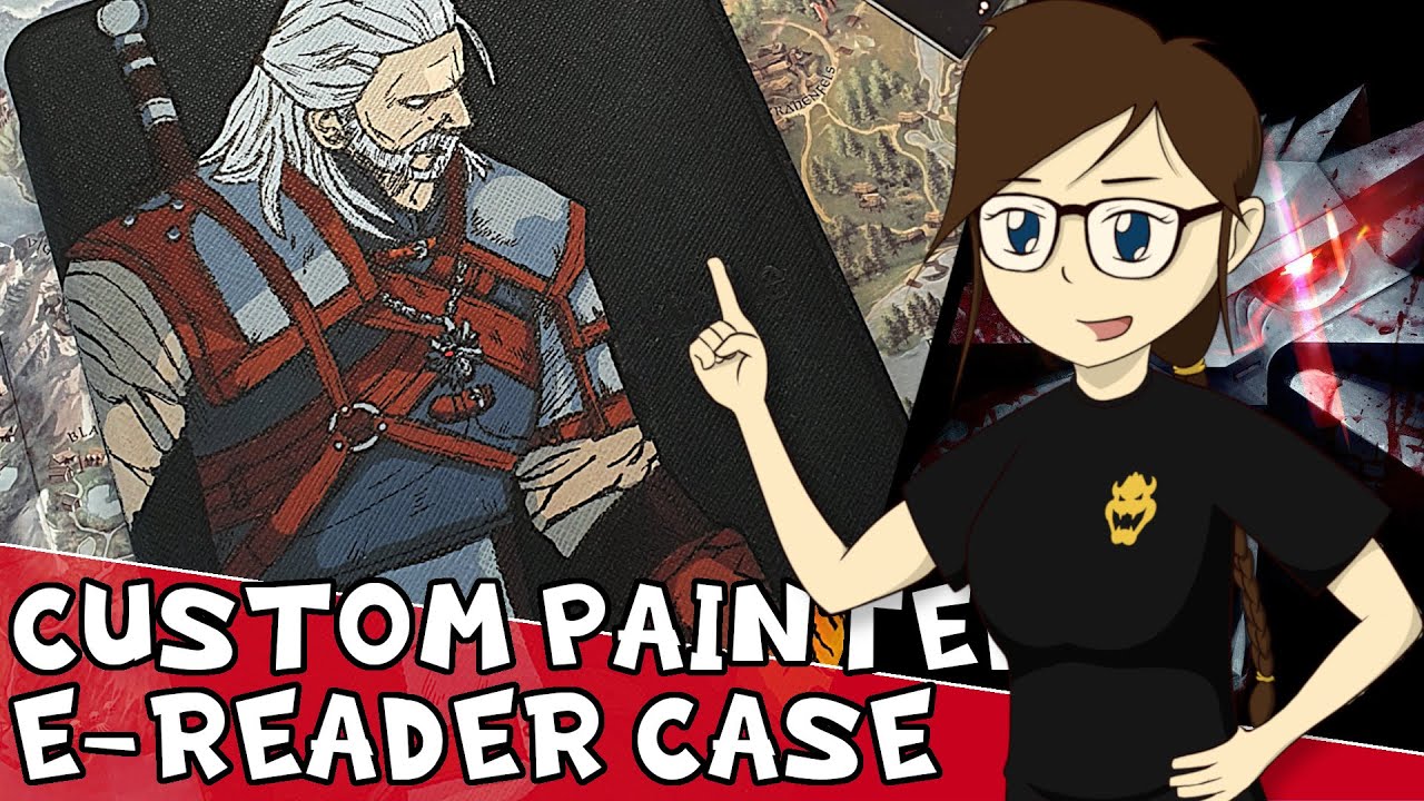 Toss Some Paint to Your Witcher | Geralt of Rivia Artwork | Custom Painted Kindle E-Reader