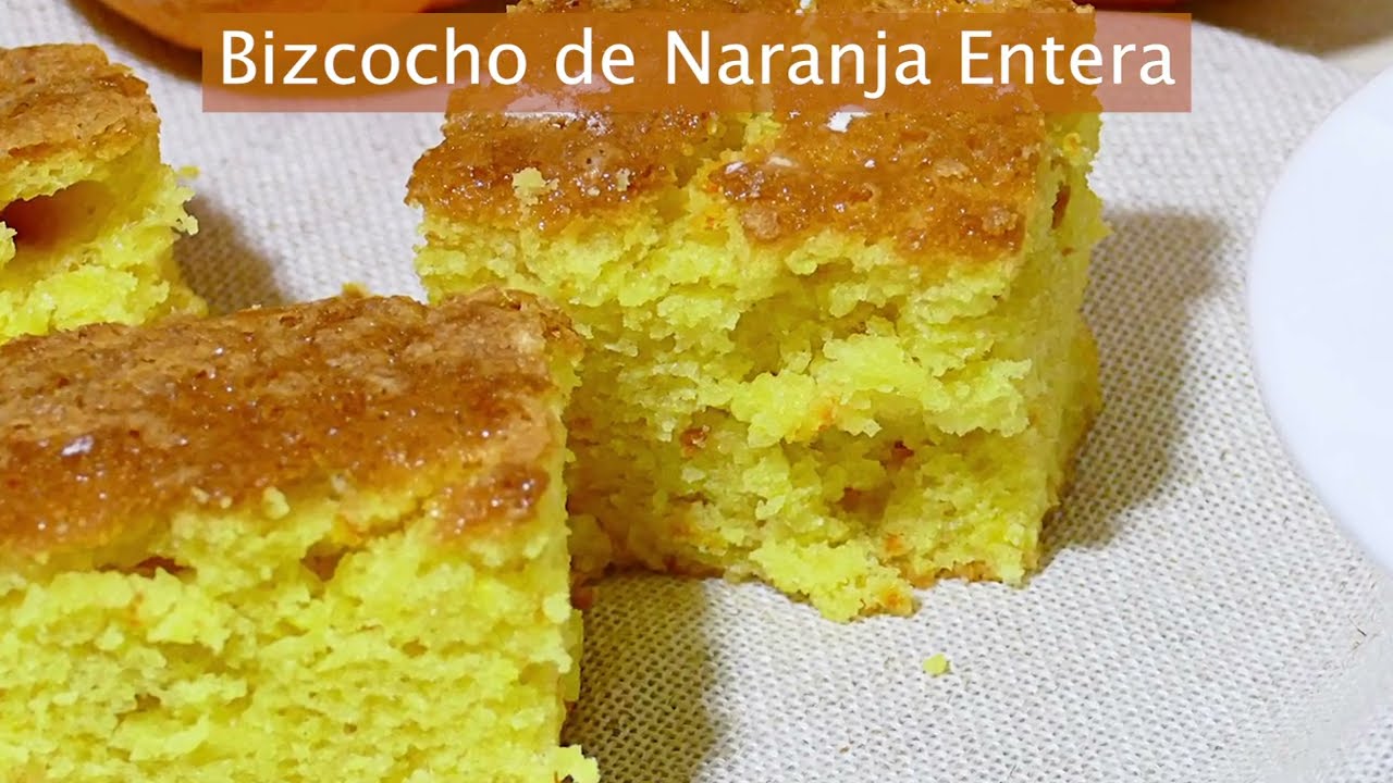 🍊 Bizcocho de Naranja Entera en Mambo Cecotec ¡RIQUÍSIMO Y ESPONJOSO! 😋