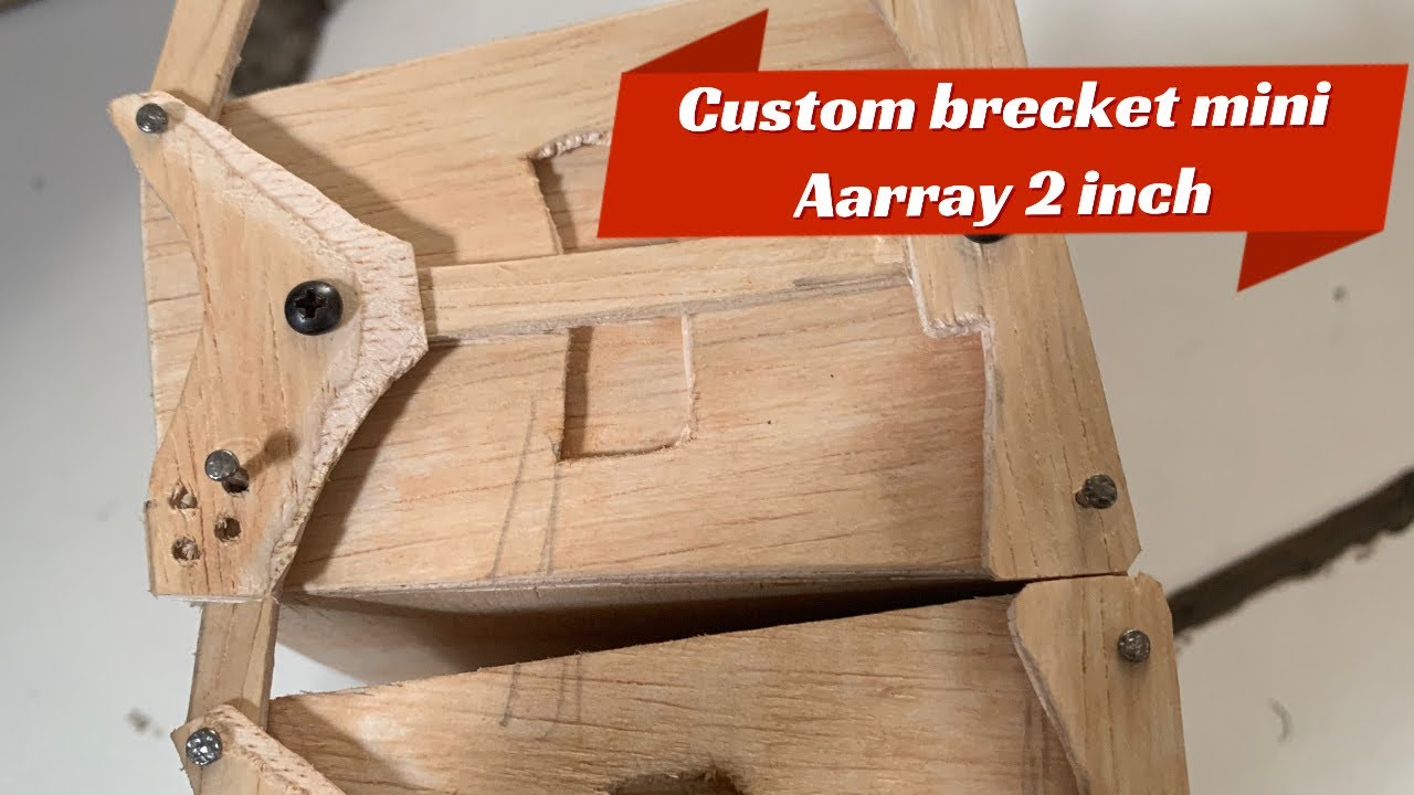 Sangat mudah ,Cara membuat brecket mini line array 2 inch | miniatur tarra