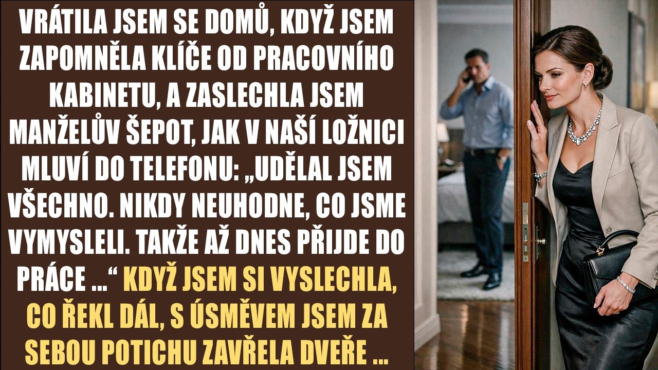 Vrátila jsem se domů, když jsem zapomněla klíče od pracovního kabinetu, a zaslechla jsem manželův...