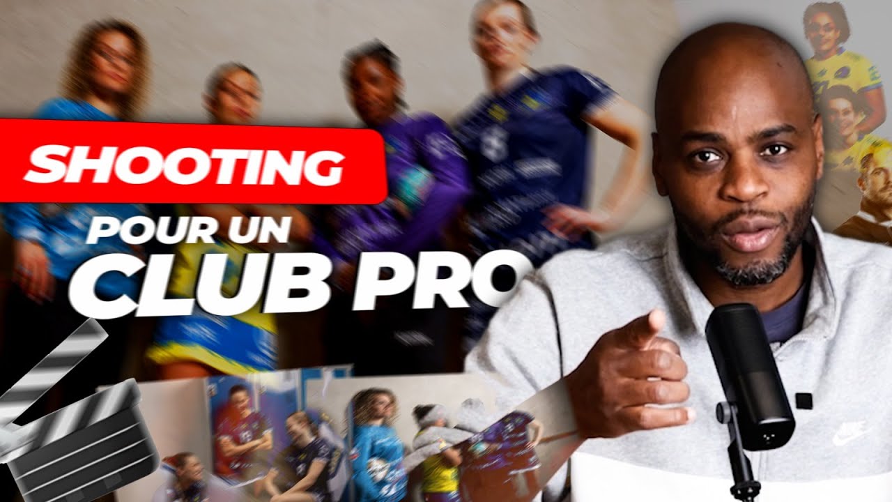On vous montre les coulisses d'un shooting photo pour un club sportif professionnel.