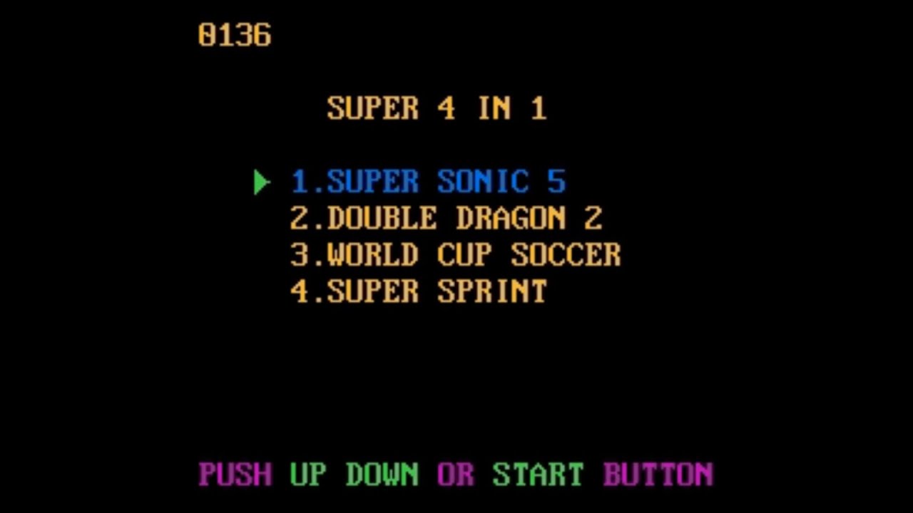 Multi-game Super 4 in 1 (0136) (KT-8136) (Unl)