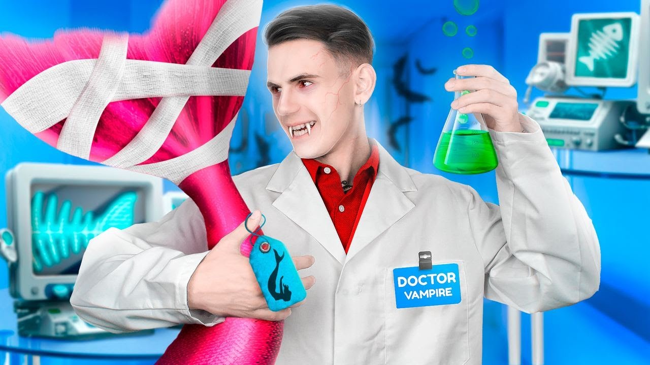 Mermaid in a Vampire Hospital || Rich VS Poor Mermaid