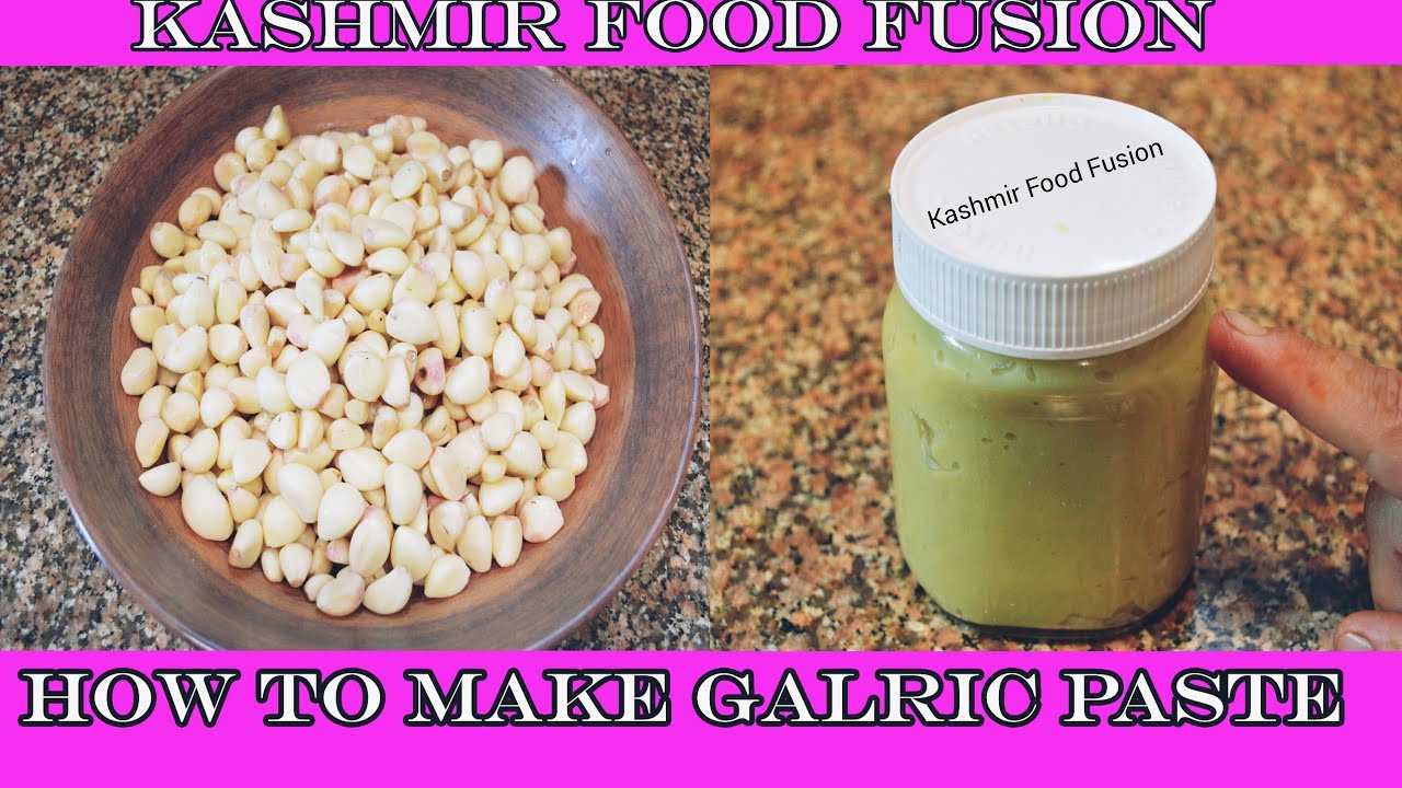 Rohan paste || how to make garlic paste || simple trick to keep garlic paste white || Rohan paste