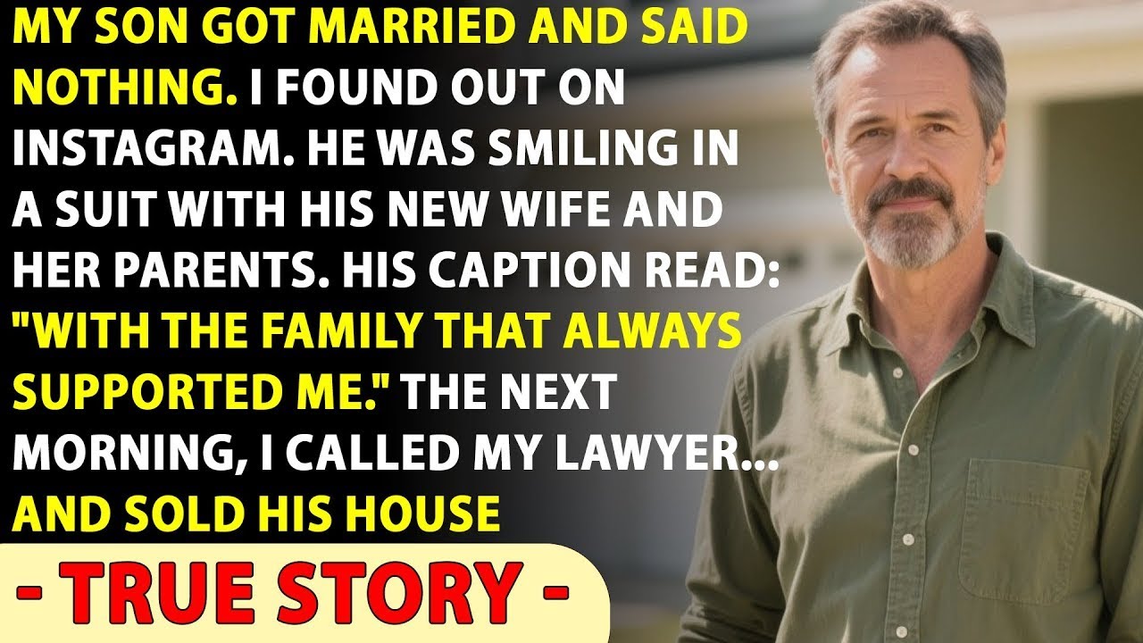 My Son Secretly Got Married. I Found Out Via Instagram... So The Next Morning I Sold His House...