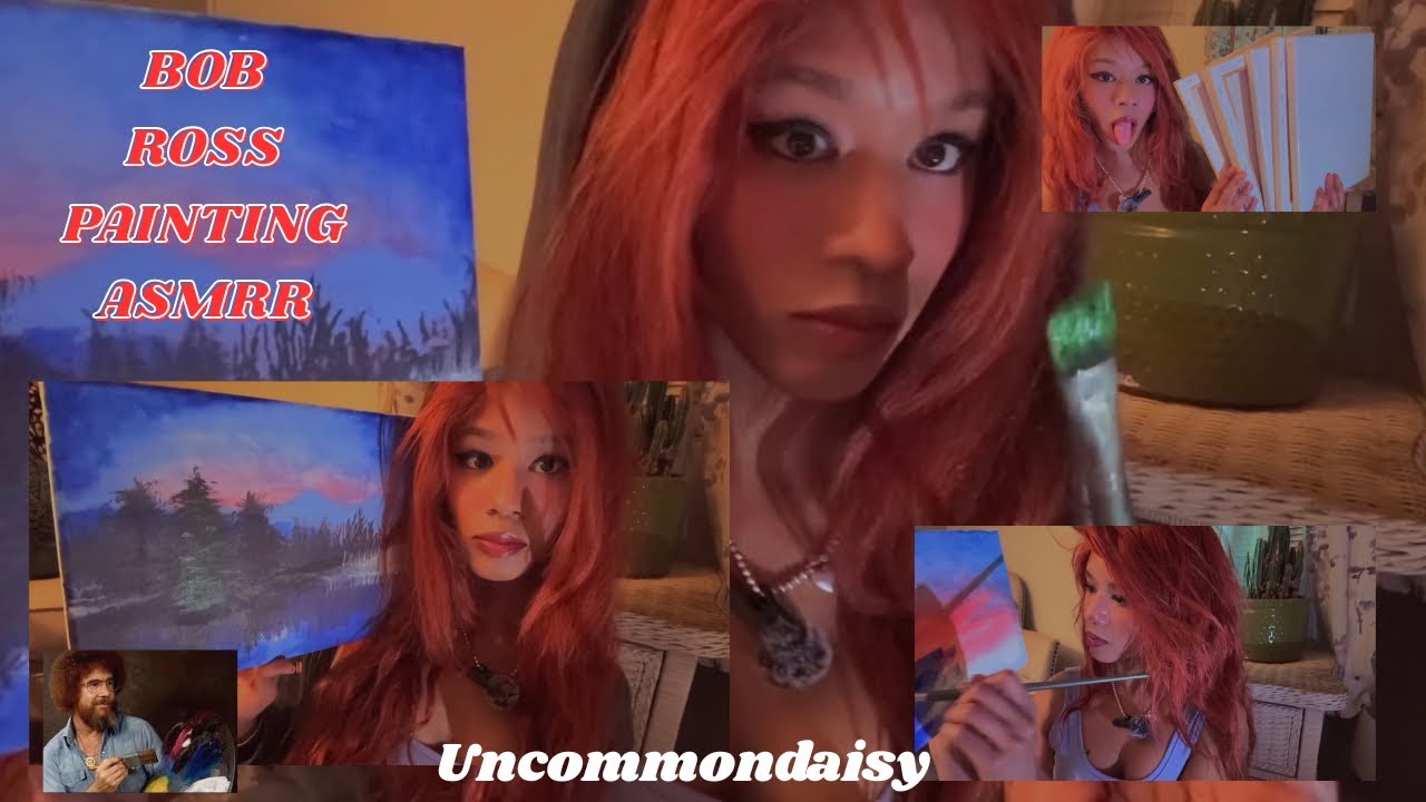 I Tried Painting Like Bob Ross..| ASMR 