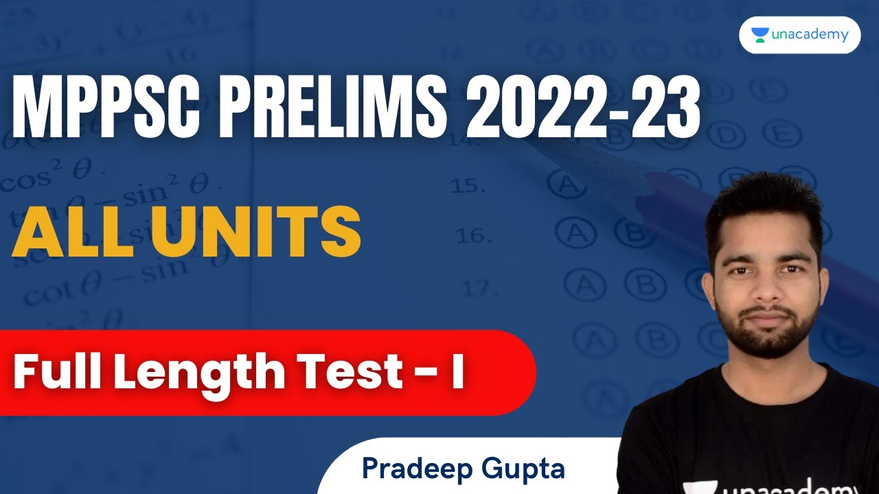 Full Length Mock Test | Must Attempt Test | All Units | MPPSC Prelims 2022 | Pradeep Sir