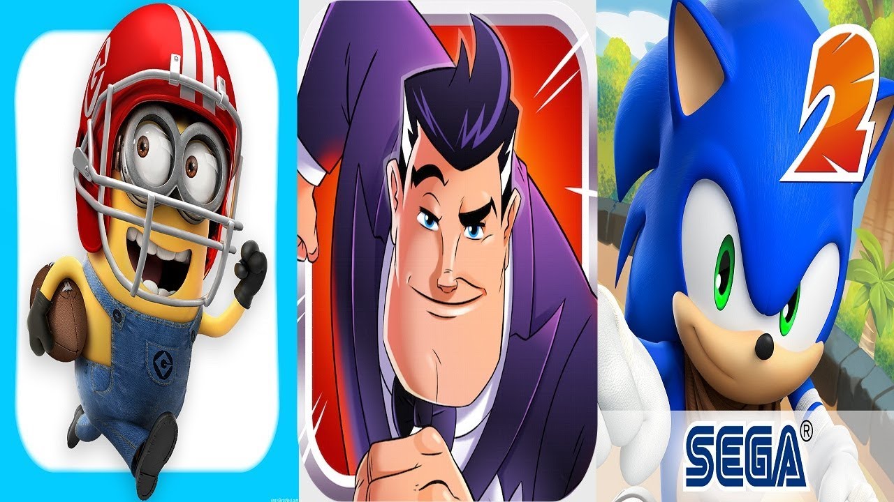 Minion Rush VS Agent Dash VS Sonic Dash 2 Sonic Boom Amy | Android iPad iOS Gameplay