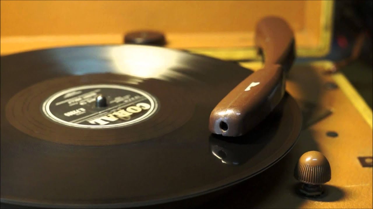 Rave On, by Buddy Holly 78rpm, played on a Mitchel Model 1265 Portable Record Player