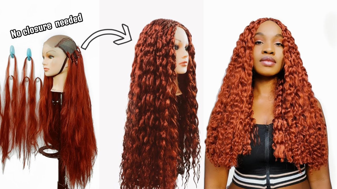 DIY PICK AND DROP WIG | With Braiding Hair And No Closure Needed 🔥