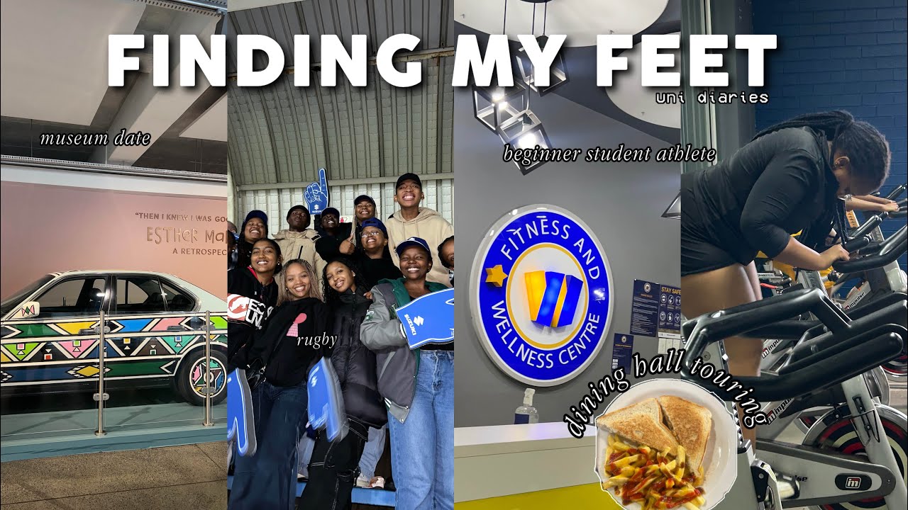 uni diaries📚🏋🏼: studying, gym, rugby, museum date, dh touring (wits💙✨)