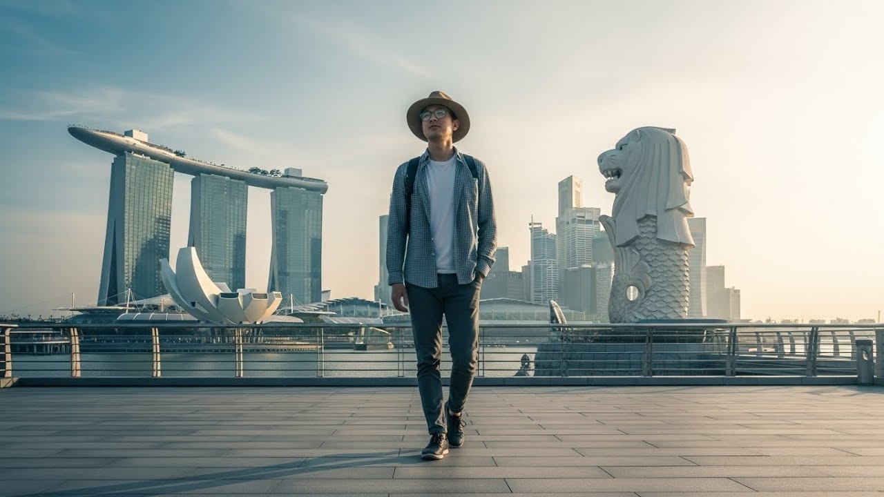 Singapore Walking Tour 🇸🇬 | Relaxing City Walk with Music