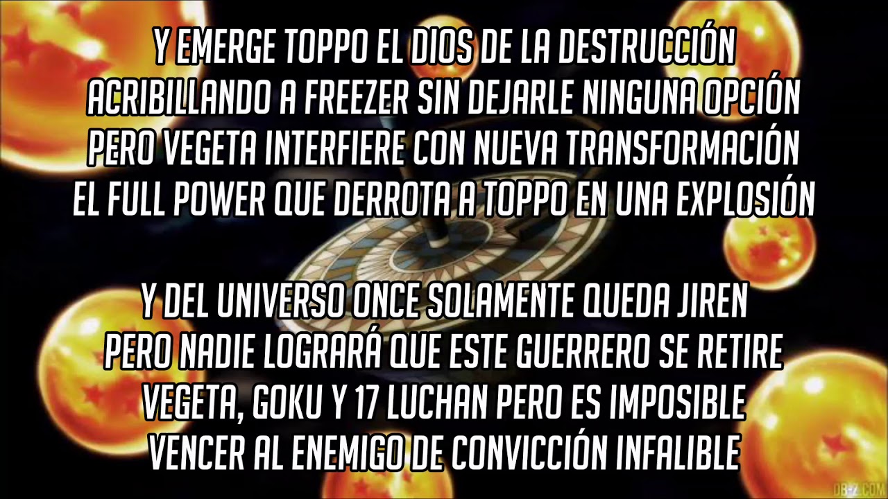 RAP DEL TORNEO DEL PODER 2018 || DRAGON BALL SUPER || DOBLECERO (LETRA)