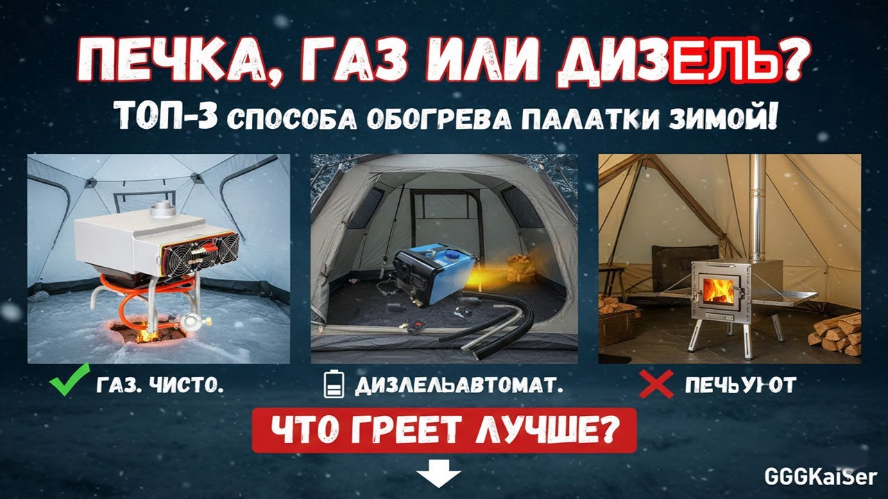 ТОП 3 обогревателя для палатки: Полный разбор и сравнение. Что выбрать, чтобы не замерзнуть?