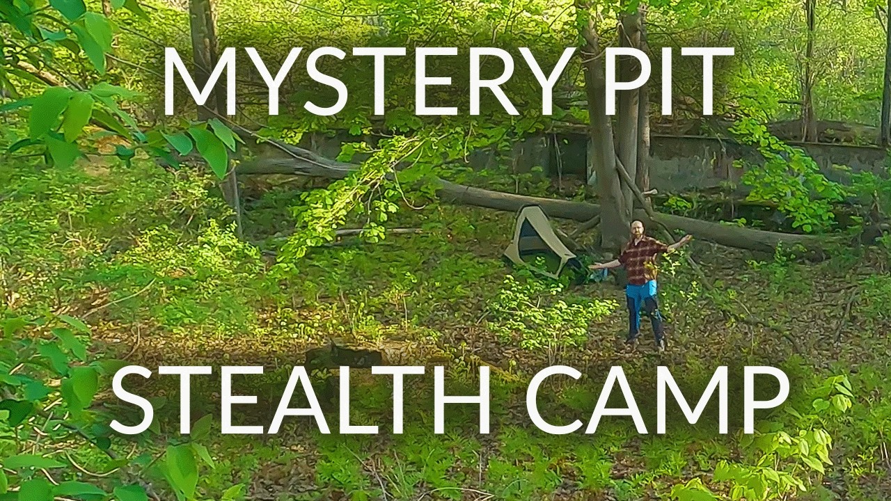 Urban Camping in a Mysterious Concrete Pit