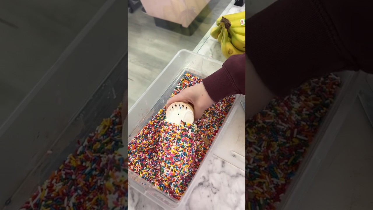 Our least favorite order 😅 #icecream #softserveicecream #softserve #sprinkles #icecreamshop
