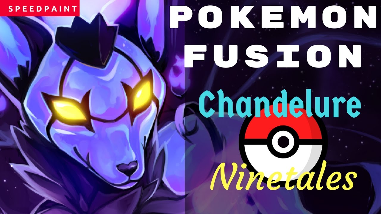 Pokemon fusion Speedpaint: Chandelure + Ninetales timelapse